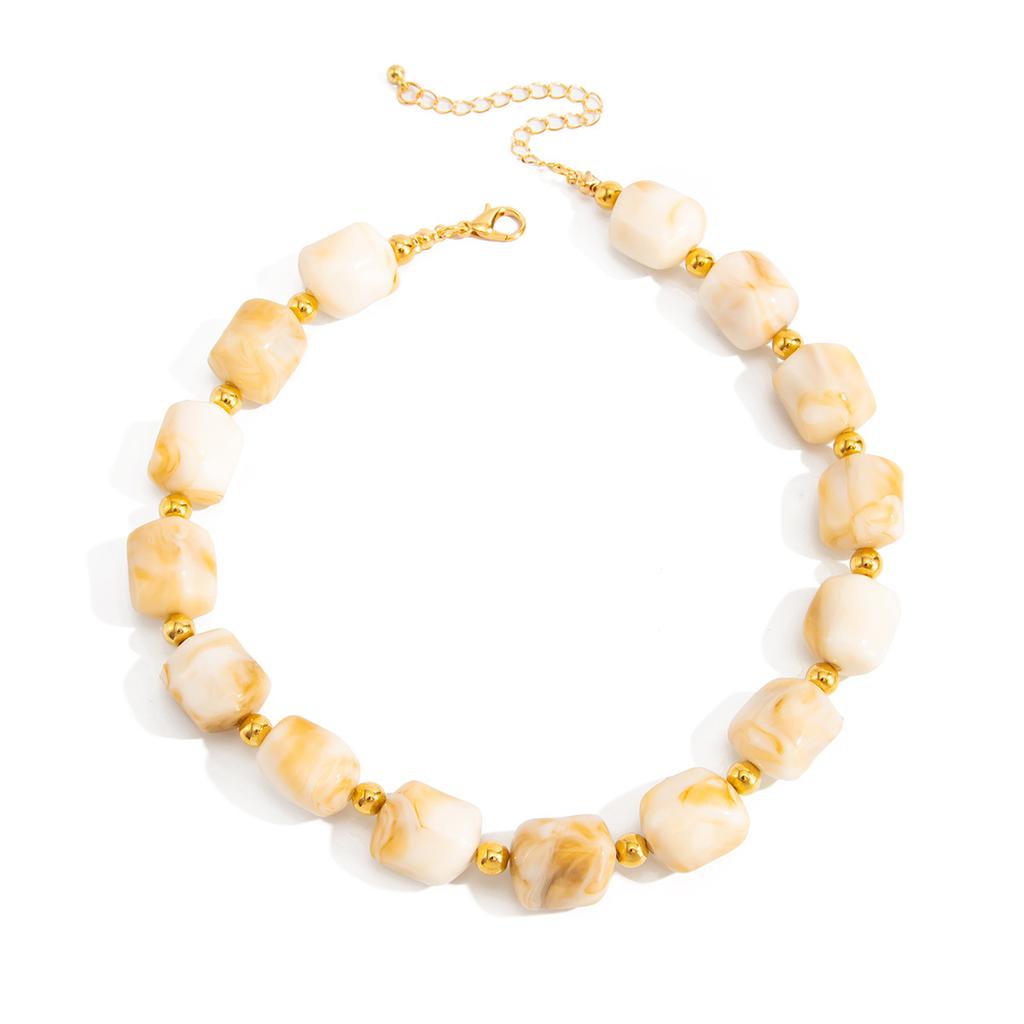 Irregular Resin Beads Choker for Women Necklace Jewelry Accessories