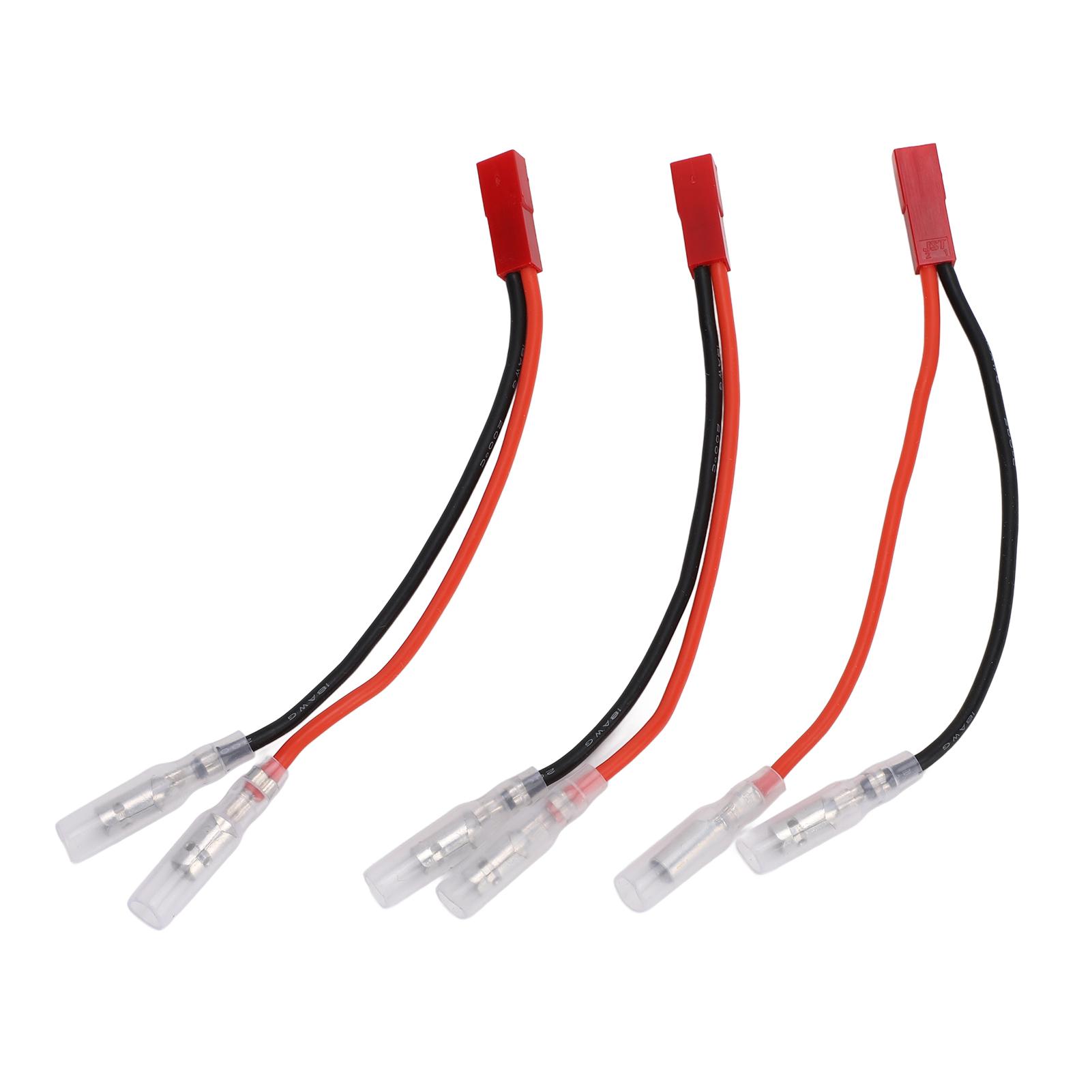 

3pcs JST to Banana Female Plug Cable JST Female to 4mm Banana Plug Cable for 40 to 50A ESC Motor