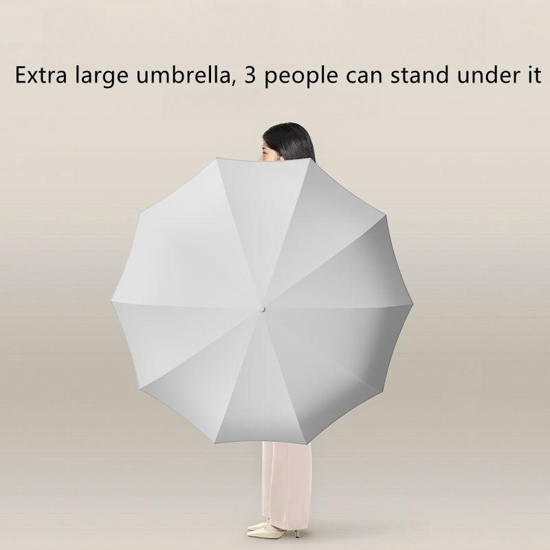10 Bone Fully Automatic Reverse Umbrella Large Reinforced Thickened Folding Sunny And Rainy Dual-use Durable Umbrella