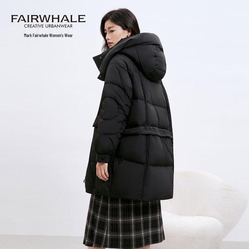 Mark Fairwhale Women's 2025 Hooded Mid-Length Winter Down Jacket