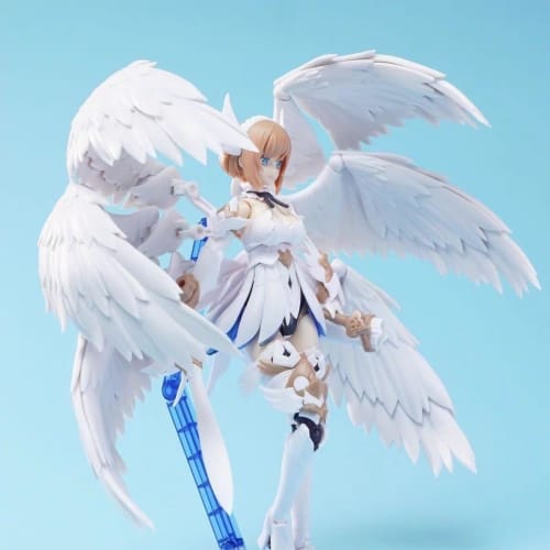 1/12 Scale Six-Winged Angel, Pre-painted Mecha, Armored, Movable, Assembled, Plastic Model, Action Girl Figure, Doll, Gift, 15cm Tall, Assembly Kit, F