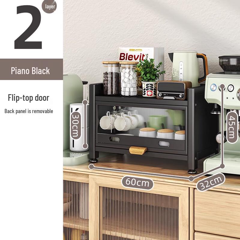 

Yingbai Dustproof 2-Tier Kitchen Cup Storage Cabinet