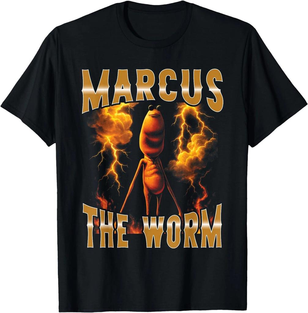 Marcus Worm Meme Humor Spielerische Retro-Atmosphäre Lustige Leute T-Shirt