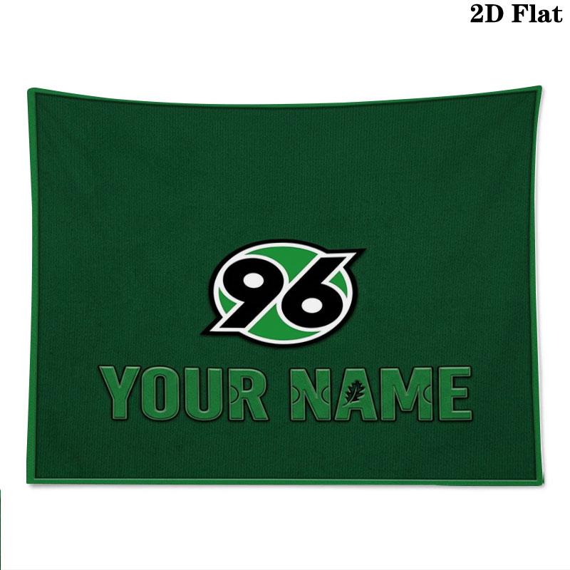 Hannover 96 Custom Name Wall Tapestry Aesthetic Wall Hanging Printed Fabric Blanket Decorative Tapestries for Bedroom Living Room Home Decor