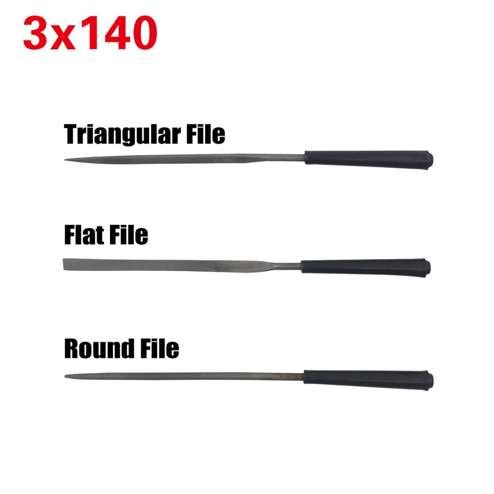 Hand Tools Diamond Files Stone Tile Wood Glass Plastic Flat Nonslip Plastic Round Silver + Black Triangle 3pcs