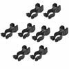 8PCS Black Bike Flashlight Mount 360 Degree Rotation Bike Handlebar Flashlight Mount  Night Cycling