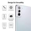 2.5D 9H Arc Edge Gehärtetes Glas Displayschutzfolie+Kameraobjektiv Film Schutz für Samsung Galaxy S21 4G/5G