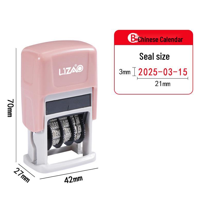 Automatic Re-inking Teacher QC Date Stamp with Adjustable Year, Month, Day