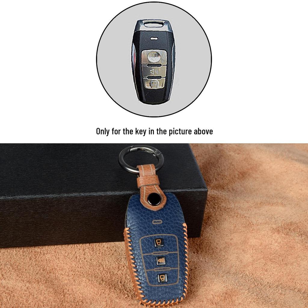 Genuine Leather Key Cover for Great Wall Haval Models H6, H2S, M6, H9, F5, H4, Big Dog, F7, H7