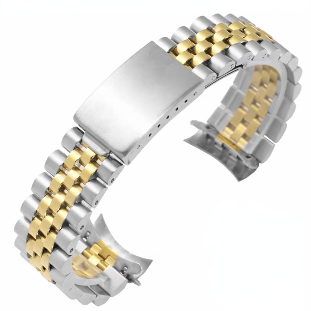 18/19/22mm/20mm Stainless Steel Luxury Strap For Rolex For Huawei GT6/5 Pro 46mm band Metal Solid Watch loop For Seiko Bracelet