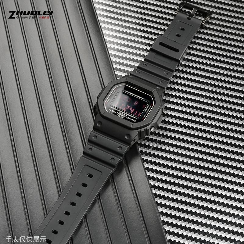 For Casio G-SHOCK GW-M5610 DW5600 DW5700 DW6900 Smart Watch Waterproof Watchbands  Man Sport Silicone Small Square Resin Strap
