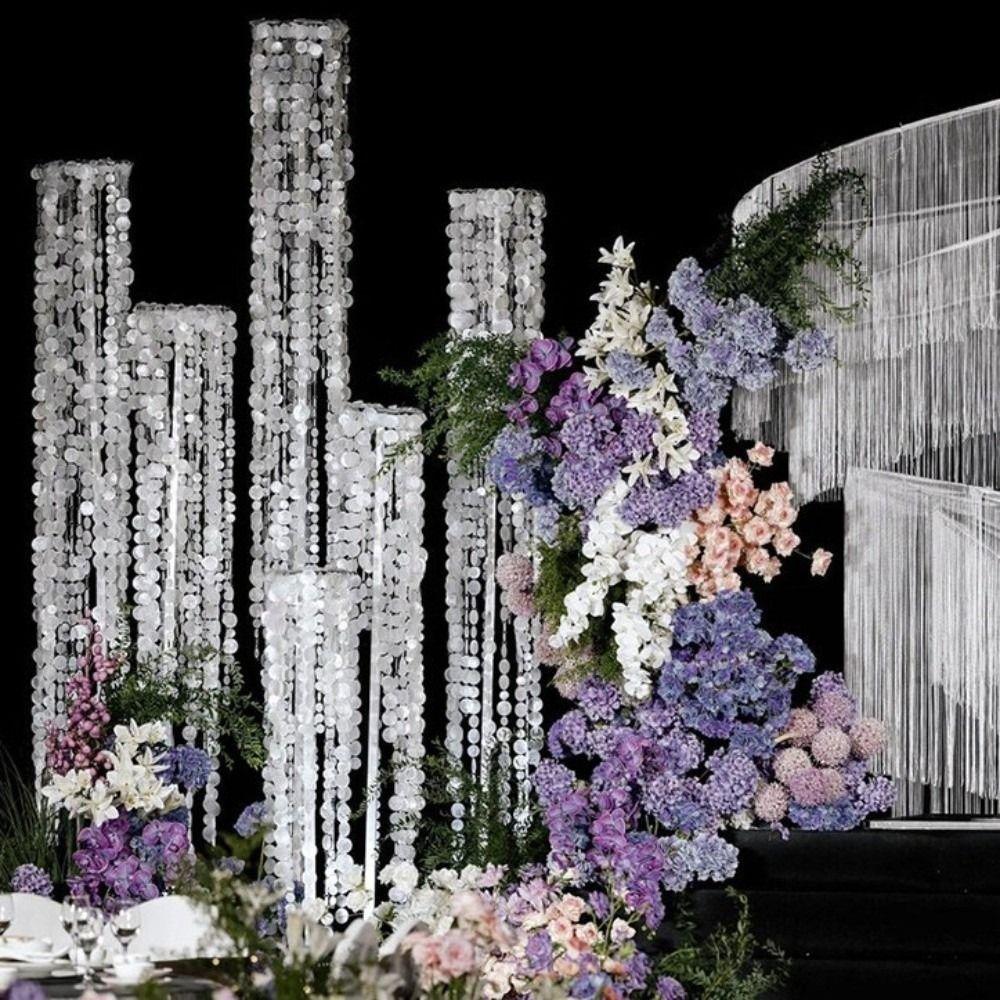 Färdiga Pärlor DIY Snäckpärlssnören Avdelare Gardin Rund Snäckdekoration Gardin Scendekoration