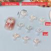 Ocean Style Seashell Nail Art Kit: 3D Shell, Starfish, Resin Ornaments with 12-Grid Box