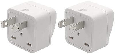 Set mit 2 Weltweiten Stecker Typ A Steckdosen-Konvertierungsadapter Stromversorgungs-Typ-Konvertierungsstecker Konvertiert Haushaltsgeräte aus aller Welt auf Typ A