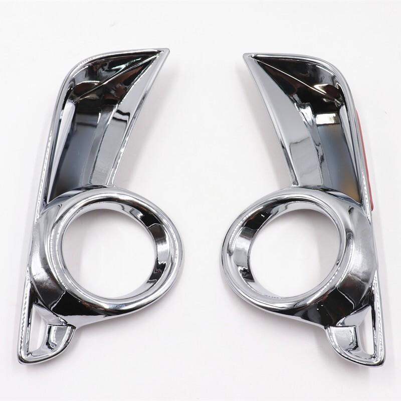 For Toyota Highlander 2017- Front Fog Light Lamp Chrome Cover Trim