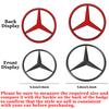 WXAKF1 Hot 2026 For Benz Car Styling Steering Wheel Badge for Mercedes Benz AMG A B C D M S R G Class GLK CLA GLC W126 W169 W176 GLK GL