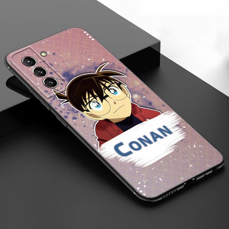 

Аниме Детектив Конан Черный Силиконовый Чехол для Телефона Для Samsung Galaxy S23 S21 S20 FE S24 S22 Ultra S10E S10 S9 S8 Plus Samsung S10 Plus