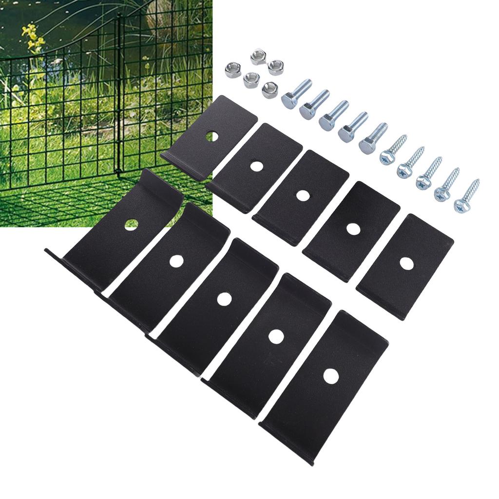 Mesh Panel Mounting Kit Sturdy Mesh Mounting Brackets Weatherproof Fence Fasteners Grid Mounting Set