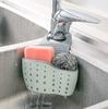 Home Storage Drain Basket Kitchen Sink Holder Adjustable Soap Sponge Shlf Hanging Drain Basket Bag Kitchen Accessories