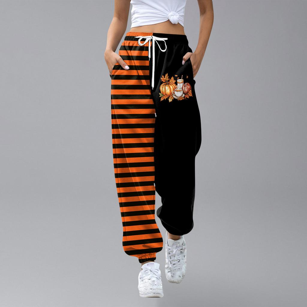 Kids Sport Halloween Day Printed Gradient Drawstring Pocket Casual Sweatpants Pants