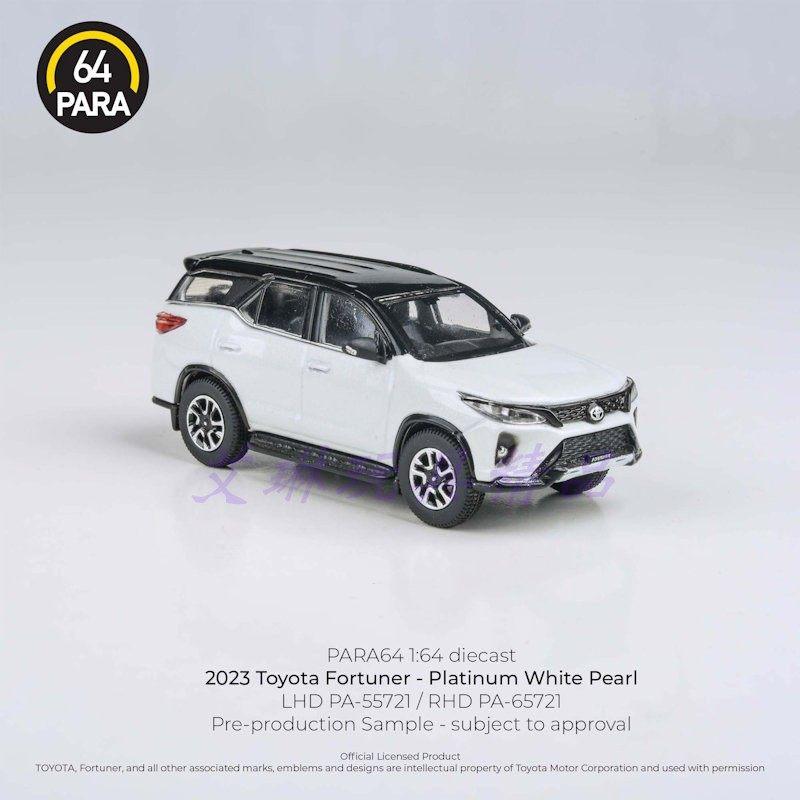 PARA 1:64 Fortuner 2023 Alloy Car Diecasts & Toy Vehicles Car Model Miniature Scale Model Car Toys For Children