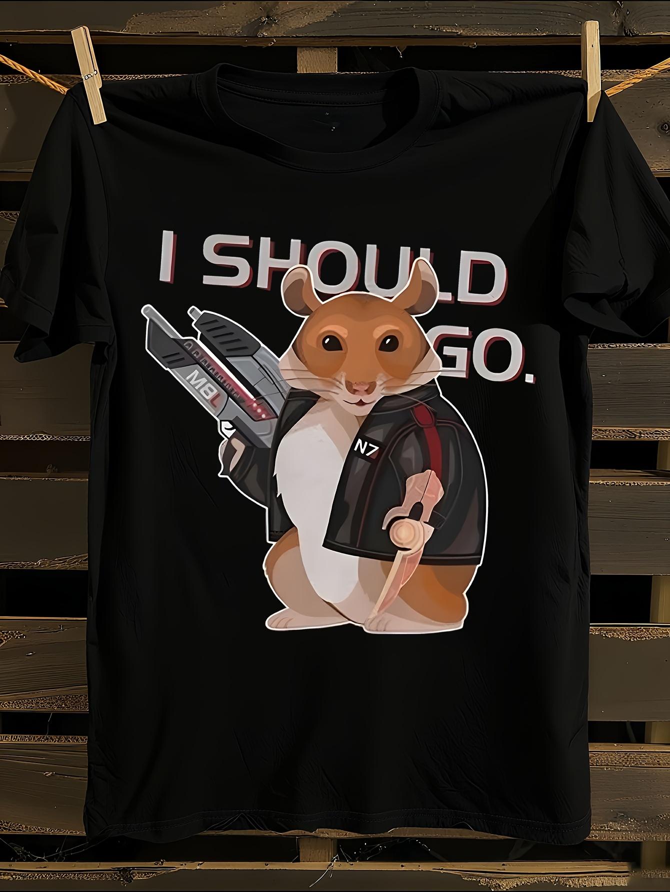 Funny Space Hamster Mass Effect Novelty T-shirt S