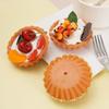 Simulation Fruit Egg Tart Fake Mango Raspberry Cake Model French Bread Desserts Ornaments Bakery Window Display Samples Photogra