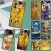 Sternennacht Klimt Kuss Hülle Für OPPO Reno 11 12 13 13F 12F 11F 8T 7 8 10 Pro OPPO Find X8 Pro X6 X3 X5 Lite Abdeckung