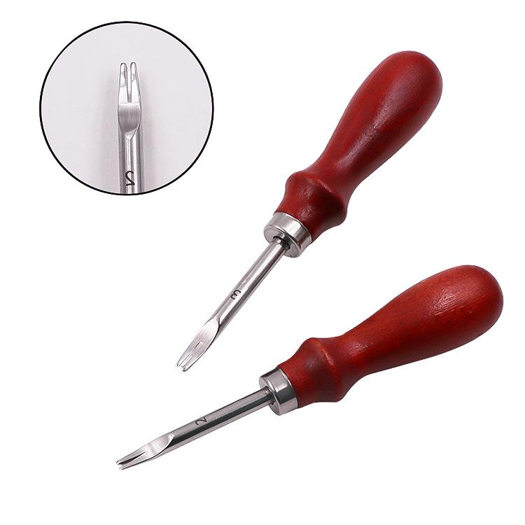 Leather Common Edge Beveler Skiving Craft Keen Edge Cutting Tool for Beveling V-shaped Blade with Rounded Center Taking The Edge