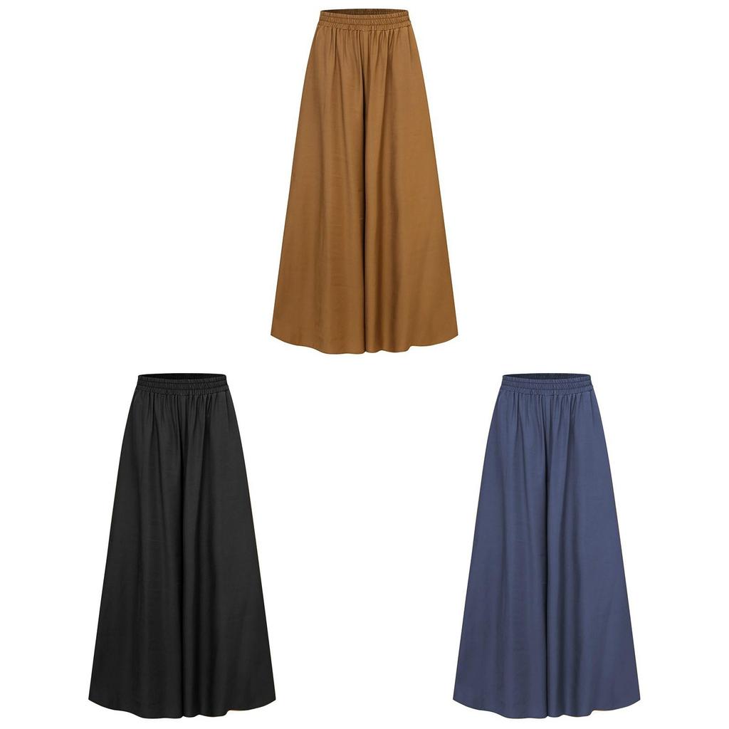 Weite Sommerhosen für Damen aus Eisensilk-Stoff Bequeme Freizeithosen