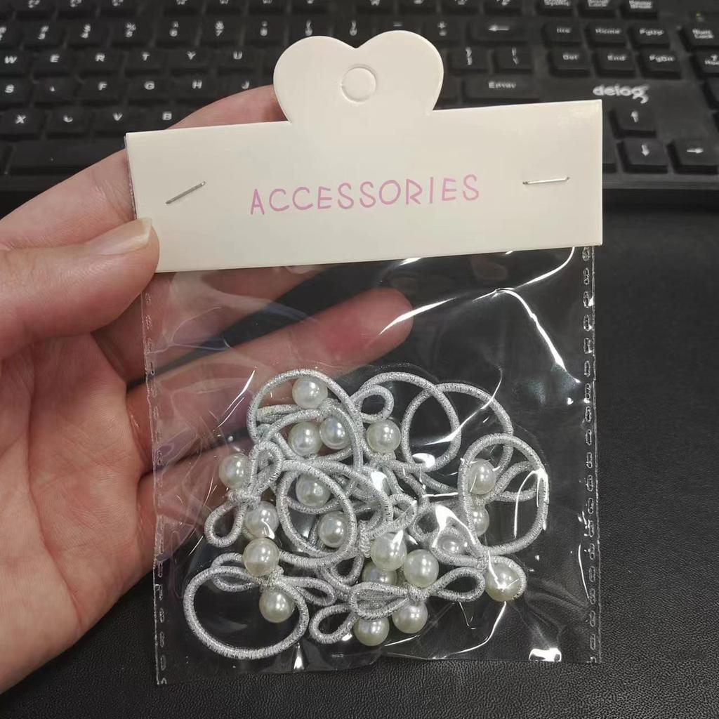 Elastici per Capelli Perla ad Alta Elasticità per Ragazze - Nessun Danno, Perfetti per Piccole Treccine