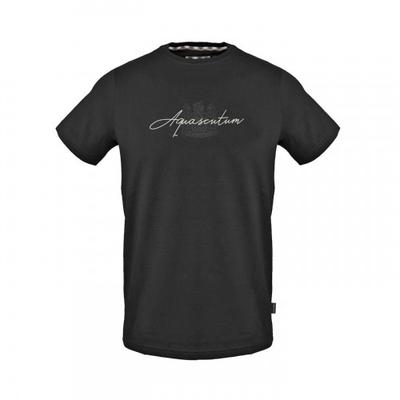 Aquascutum Herren Script Rundhals Regular T-Shirt