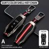 3 4 Bottons Metal Car Key Cover Fob Case Shell For Porsche Cayman Cayenne Panamera Macan 911 992 Taycan Boxster 718 Accessories