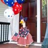Porch Goose Outfits for 23 Inch Lawn Statue, 4th of July Costume for Cement Statue,Sculpture Clothes for Garden Patio USA 250th Anniversary Decoration