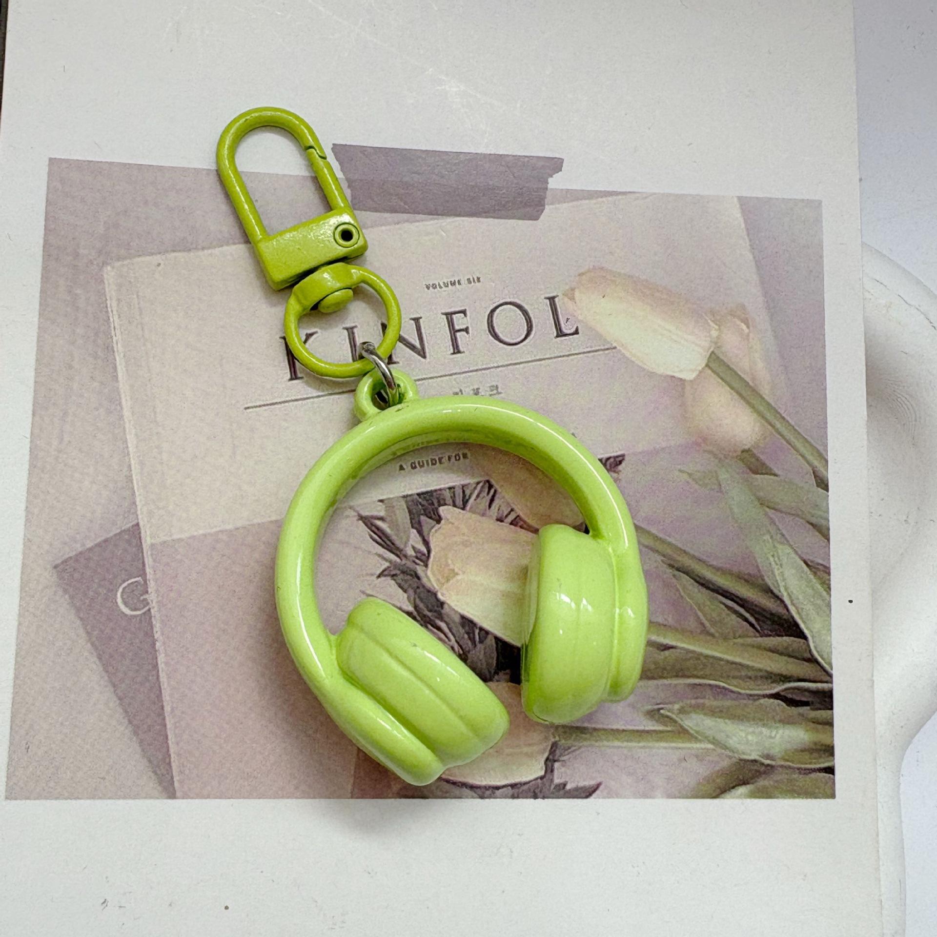 

1 шт. Цепочка для мобильного телефона, Шарм для наушников, Подвеска для рюкзака, Милый красочный 3D кулон в виде наушников, Брелок, Подарки