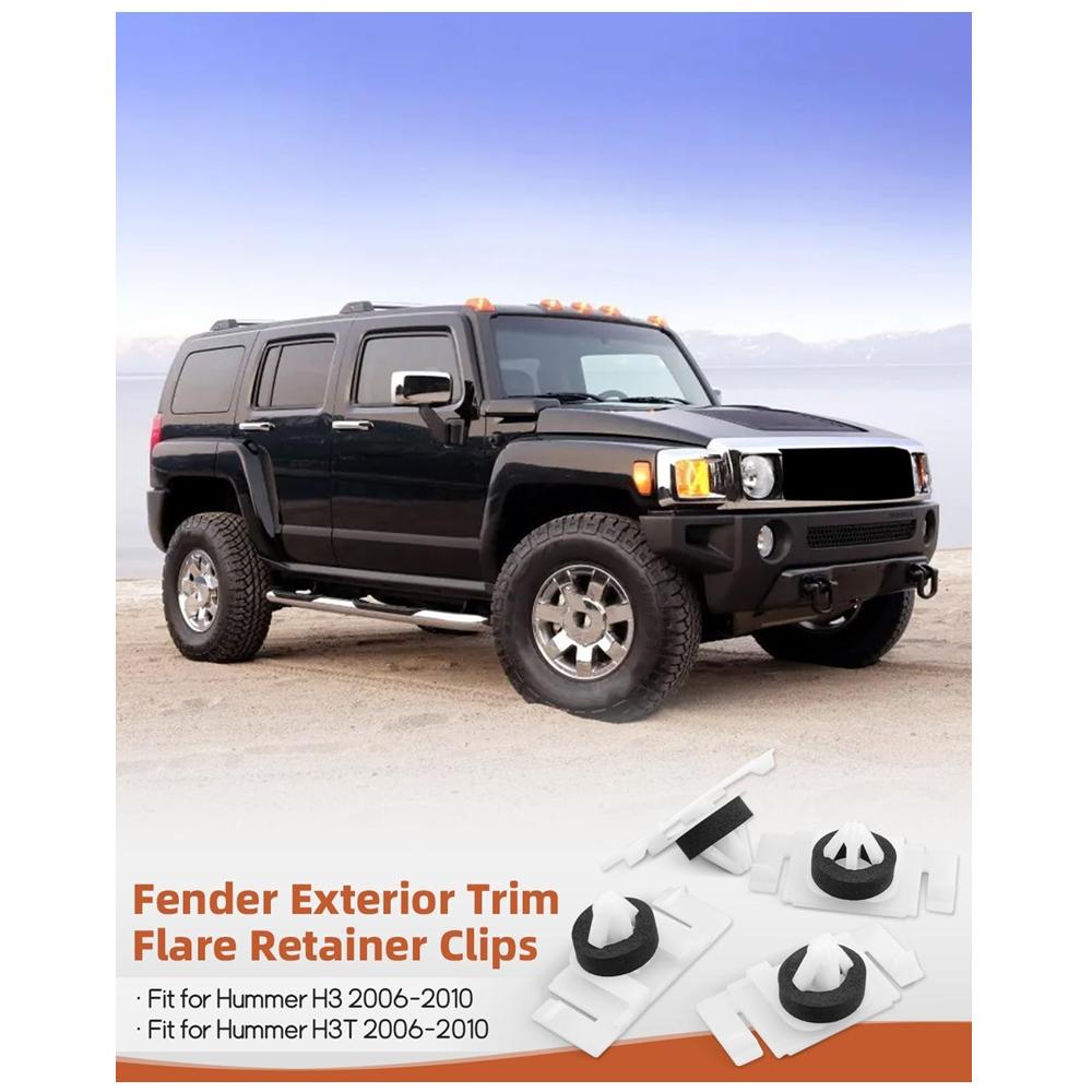 4Pcs Retainer 11562147 Fender Exterior Trim Flare Retainer Clips Fit for Hummer H3