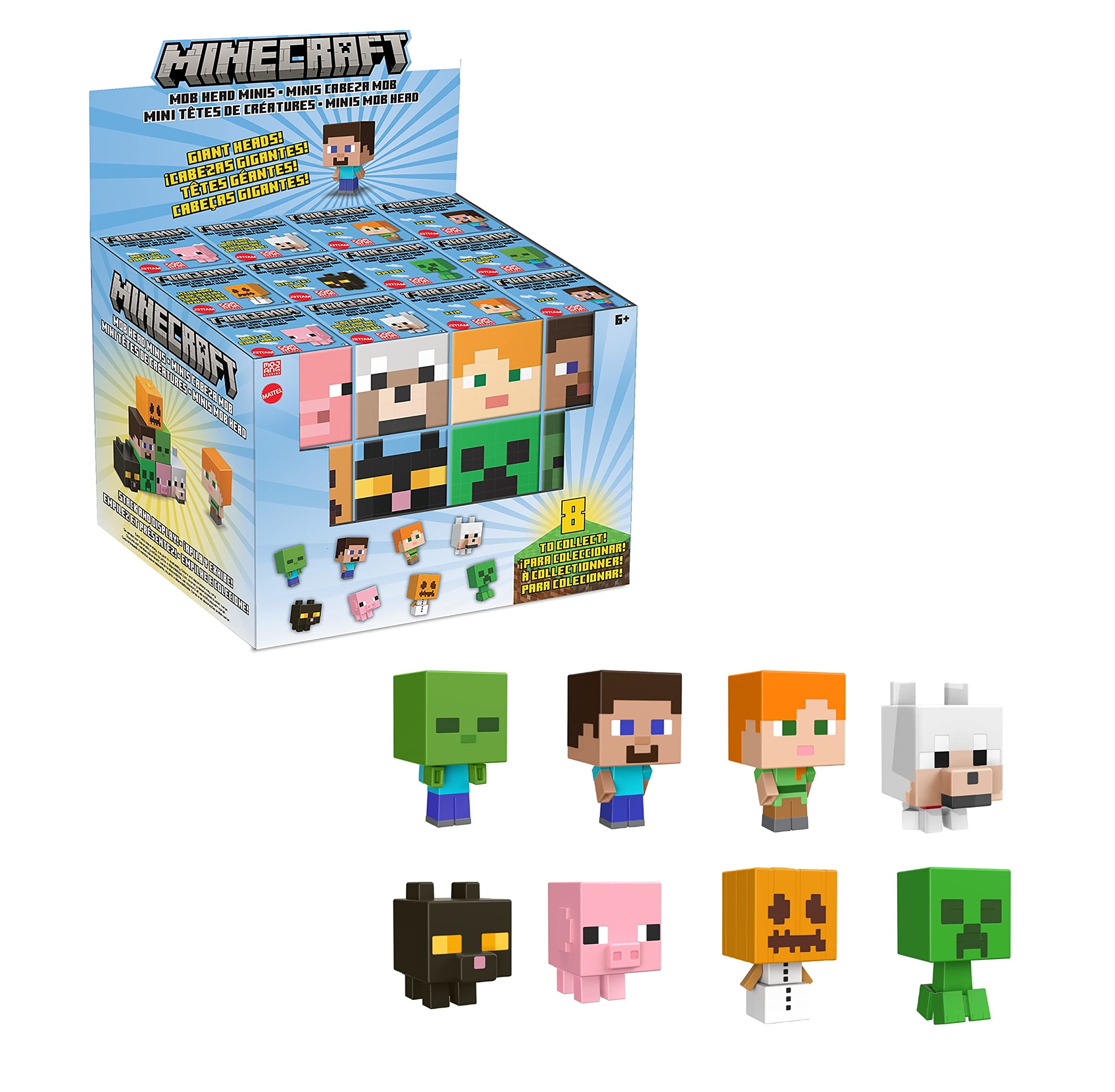 

Minecraft Mob Head Mini Figure Мини-фигурки класса A, проданные в годах и (ШАХТЕРСКОЕ РЕМЕСЛО) [36 ящиков] [6 вверх] 986A-HDV64