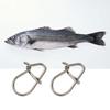 Solid Rings Fishing Accessories Fish Hook 0.6mm Pins Fast Clip Lock Safety Snaps Lure Connector