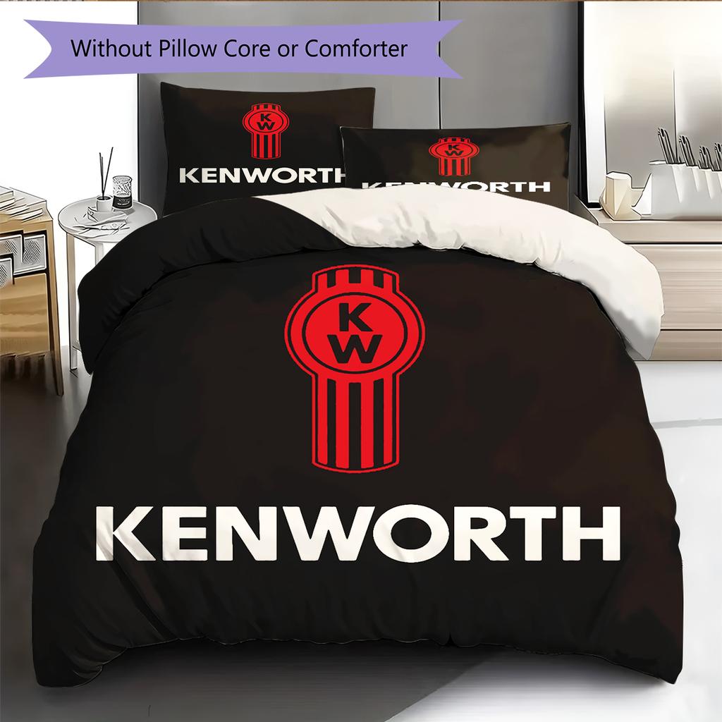 Kenworth Pattern Bedding Home Decoration Birthday Gift (1 * duvet cover + 2 * pillowcase, without core)