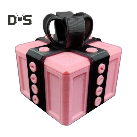 

Надокучлива подарункова коробка Хитрі іграшки з гвинтами Секретний контейнер для кляп-подарунків Веселий контейнер для грошових карток 3D Смішні подарункові коробки 5.5 cm чорний/рожевий