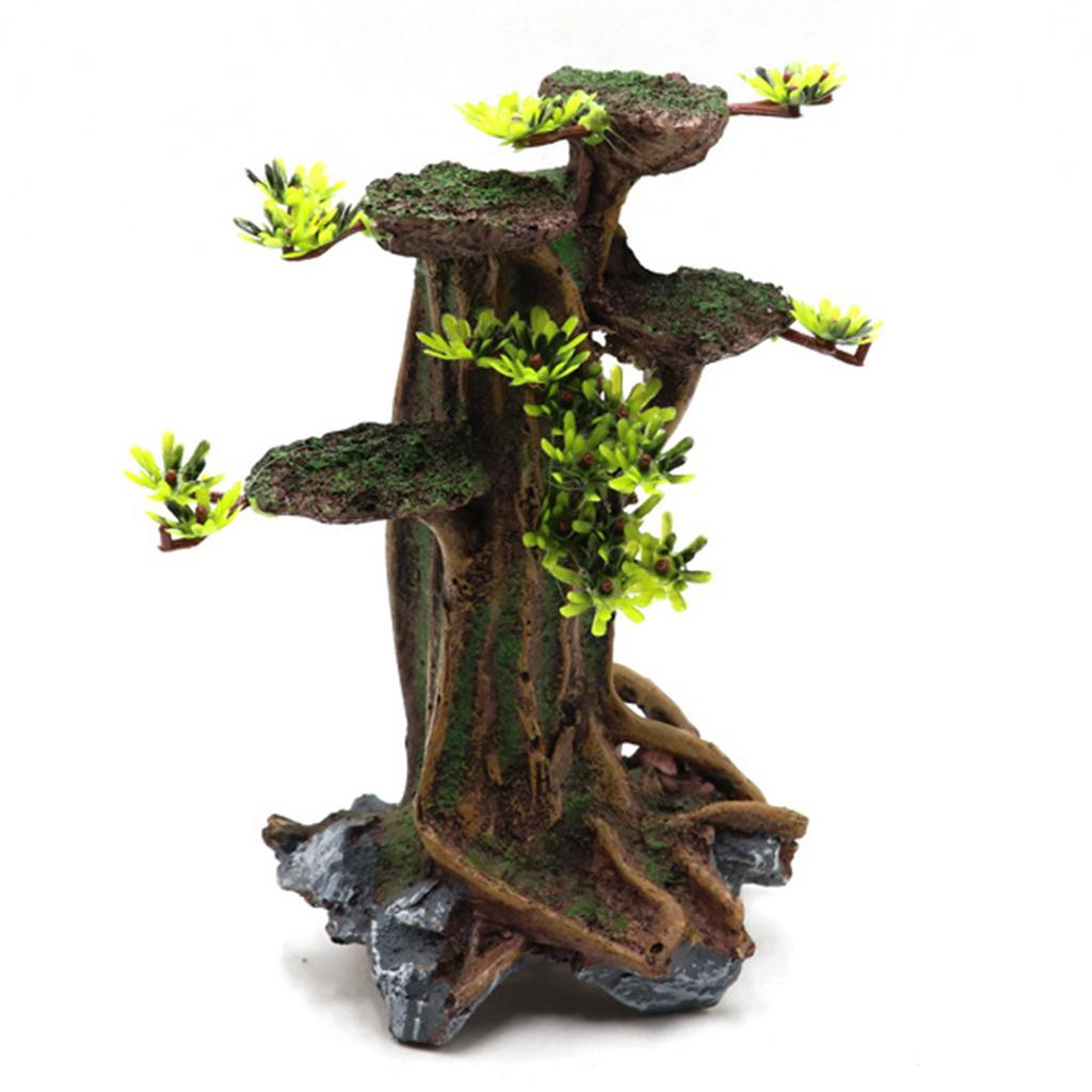 Realistic Tree Trunk Decor Simulation Landscape DIY Decor Bonsais Crafts Realistic Size Plant for Aquarium Fish Tank