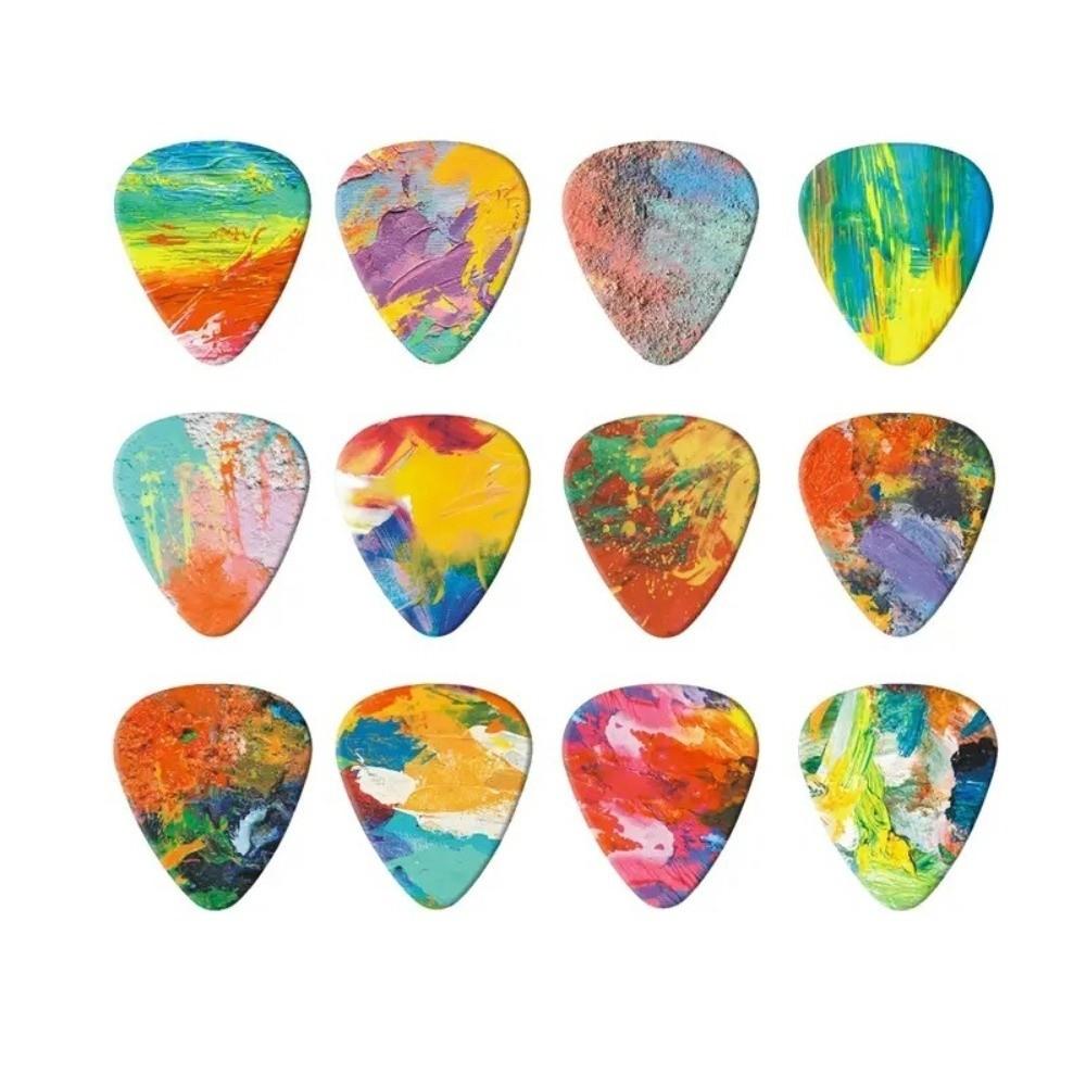 10pcs Triangle Shape Guitar Plectrums 1.0mm 0.71mm 0.46mm Plectrum Picks Bass Picks Electric Guitar