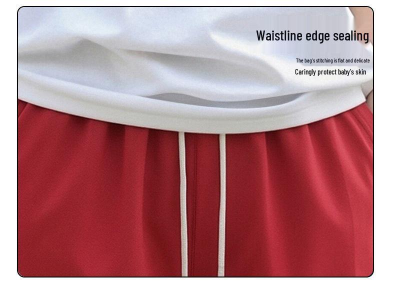 Boys' Summer Casual Korean-Style Shorts - Mid-Length Trendy Capri Pants