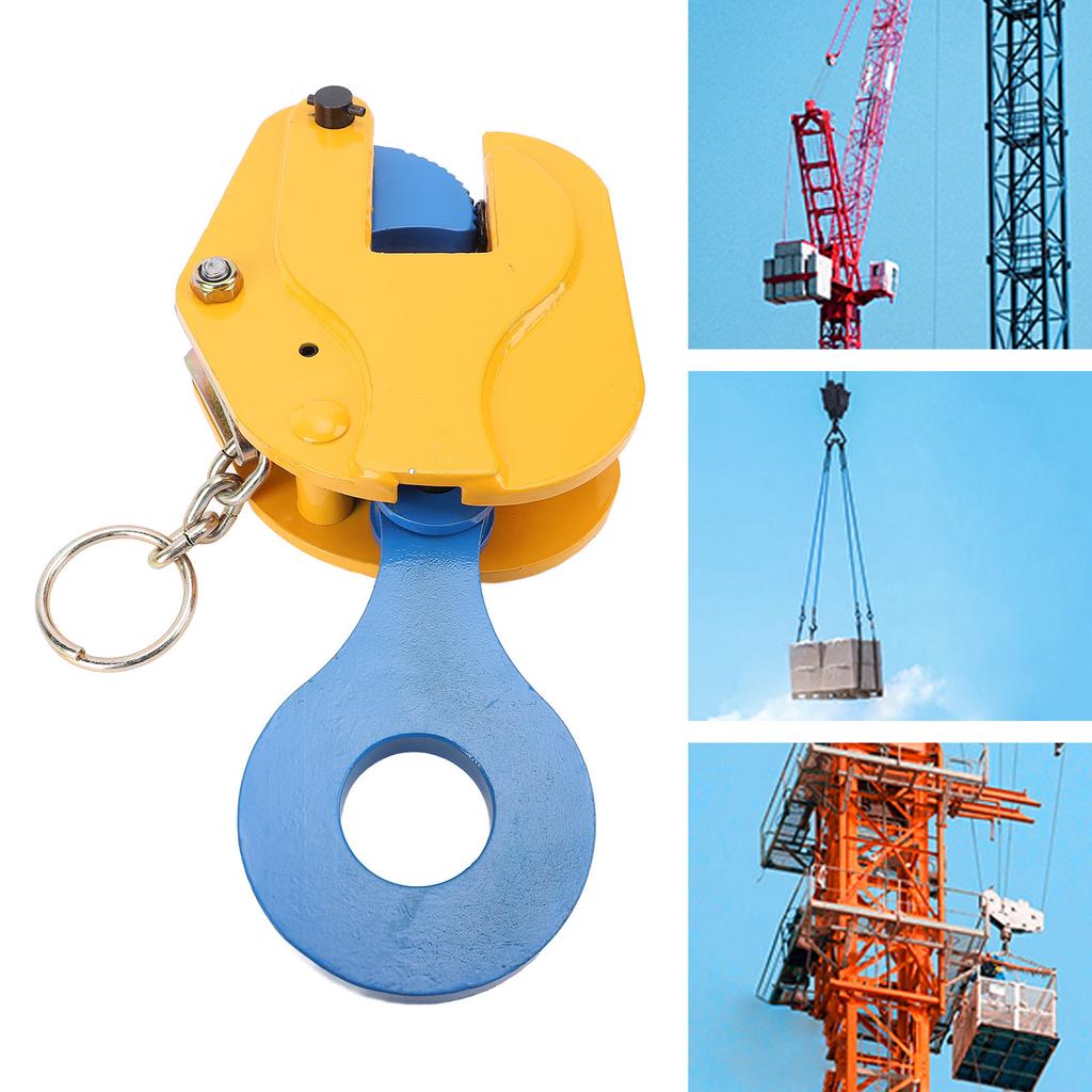 Sheet Metal Lifting Clamp Vertical Plate Clamp 2T 4400LBS 0-30mm Jaw Opening Flat Sheet Metal Clamp for Lifting and Transporting