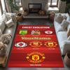 Manchester Customizable Name Carpet Design for Playrooms Kitchen Bedrooms Outdoor Antislip Carpet Anime Office Decor Perfect Gift for Friends & Family