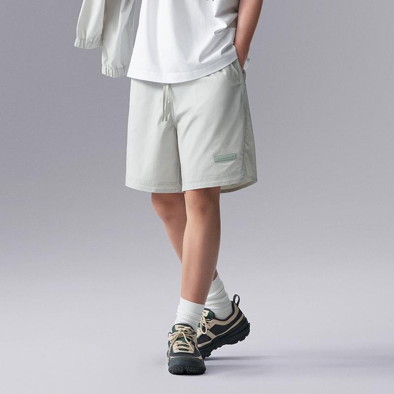 Li Ning CF Series Solid Color Lace-Up Comfortable Breathable Sports Shorts Men shorts AKSU643-4