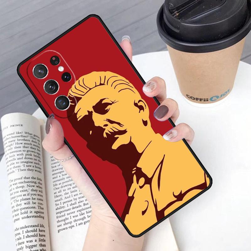 Russian Commander Stalin phone case Cover For Samsung Galaxy S24 S25 Ultra S21 S22 Ultra S10E Note 10 Plus Note 20 FE S23