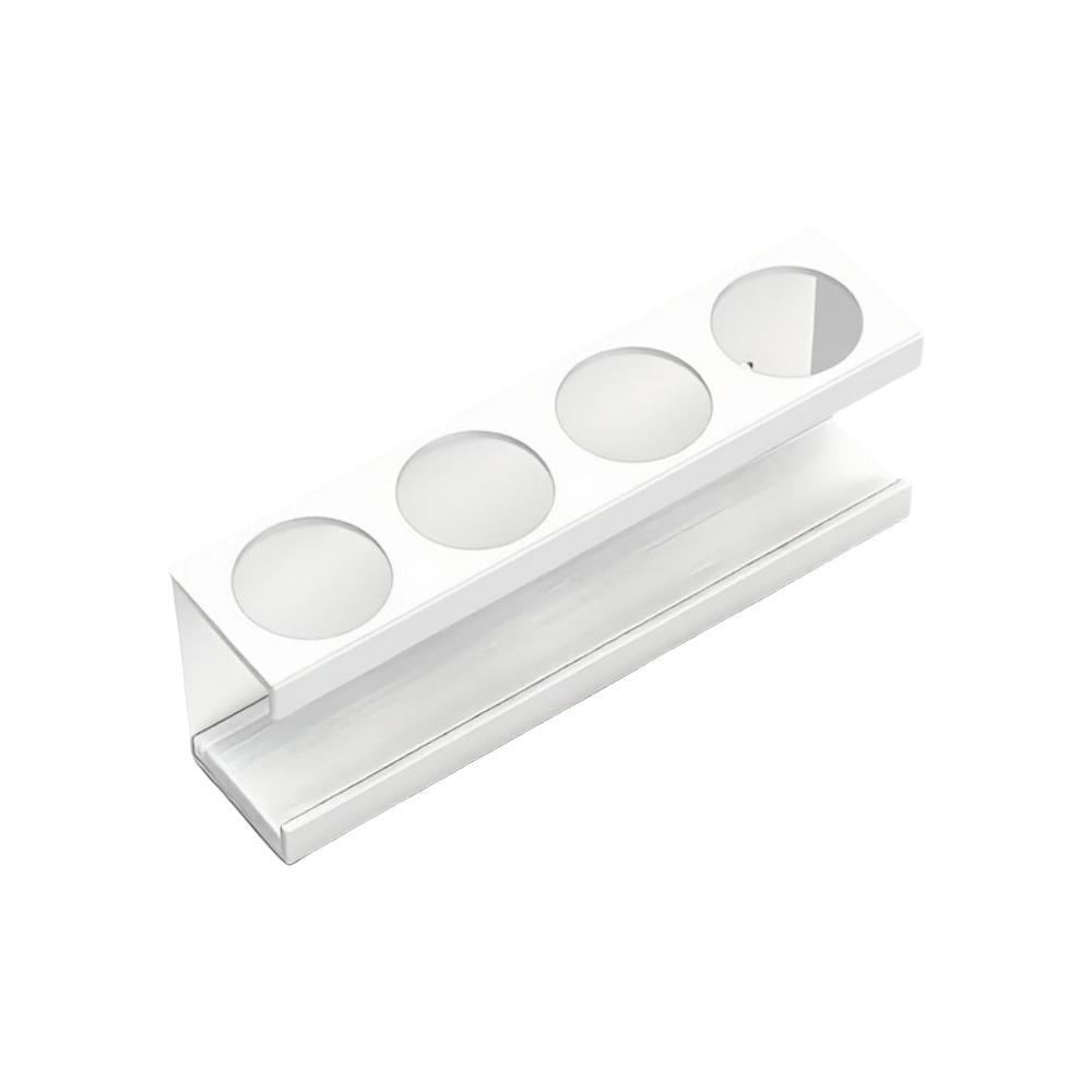 

Plastic 4-Slot Toothbrush Holder Wall Mounted Bathroom Organizer for Bathroom белый