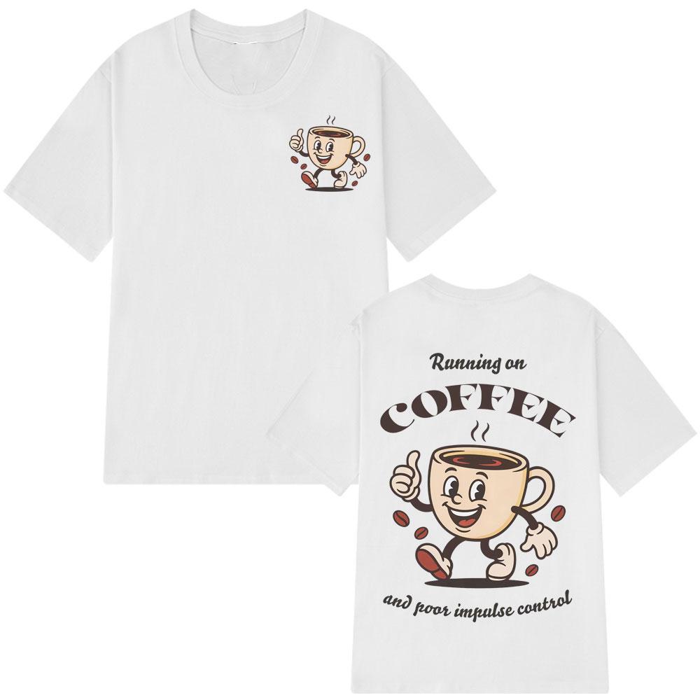 Funny Coffee Vintage Graphic Tees Summer Shortsleeved Loose Casual Tshirt Unisex Unisex Fashiona Highquality Tshirts Tops