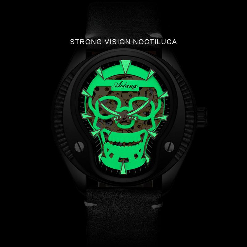 AILANG Skelettuhr Herren Vollautomatische mechanische Herrenuhr Persönlichkeit Modeuhr
